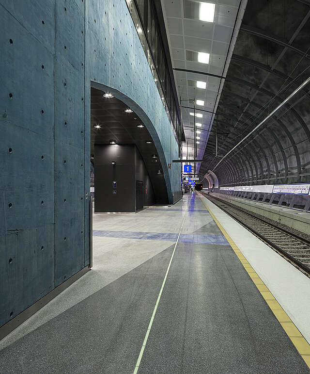 Walkway at the train station.