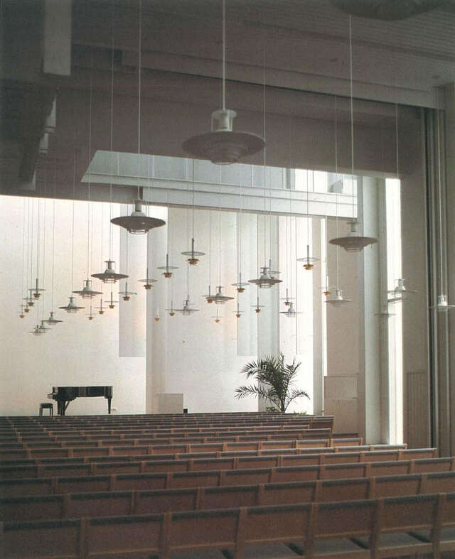 Interior of the main parish hall.