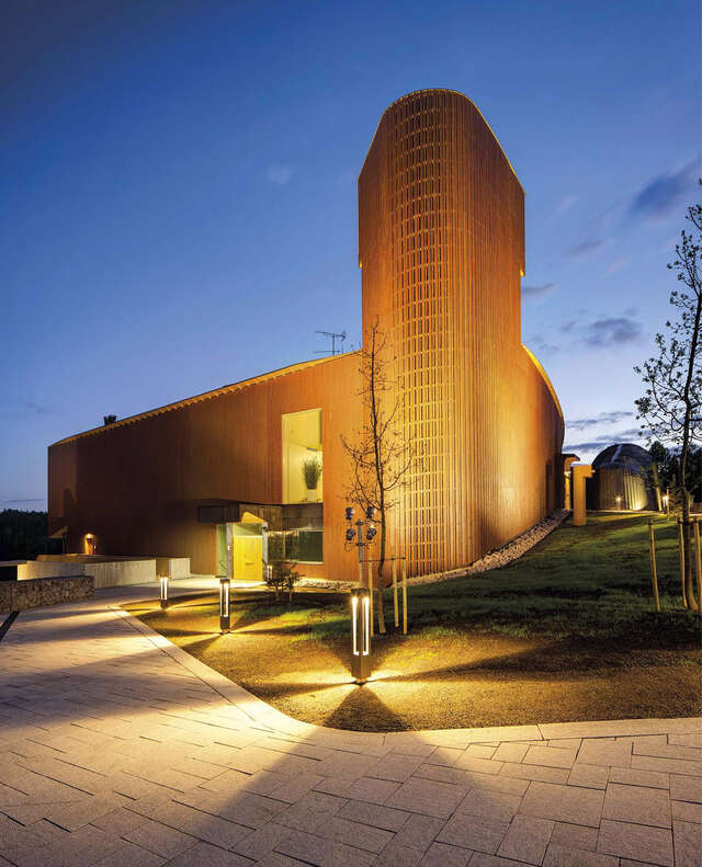 Path to the main entrance