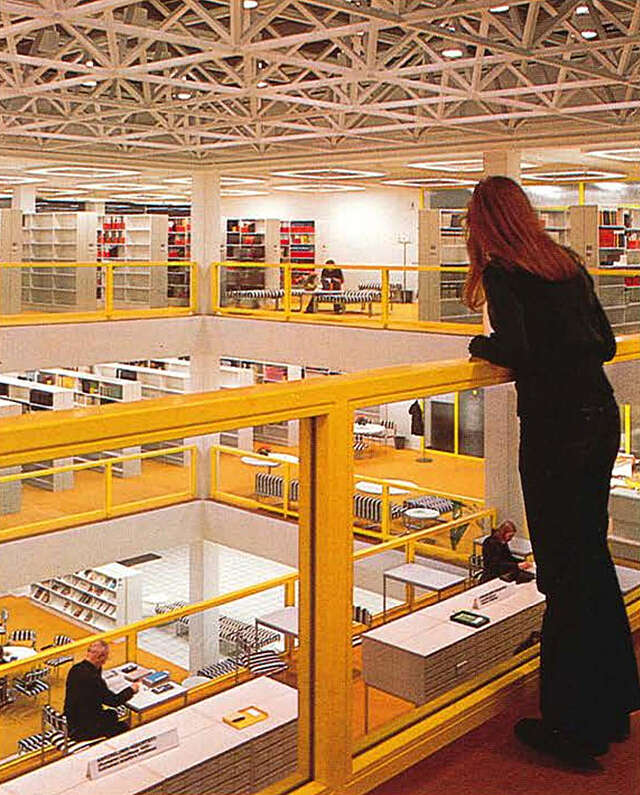 View from the second floor of the University of Jyväskylä