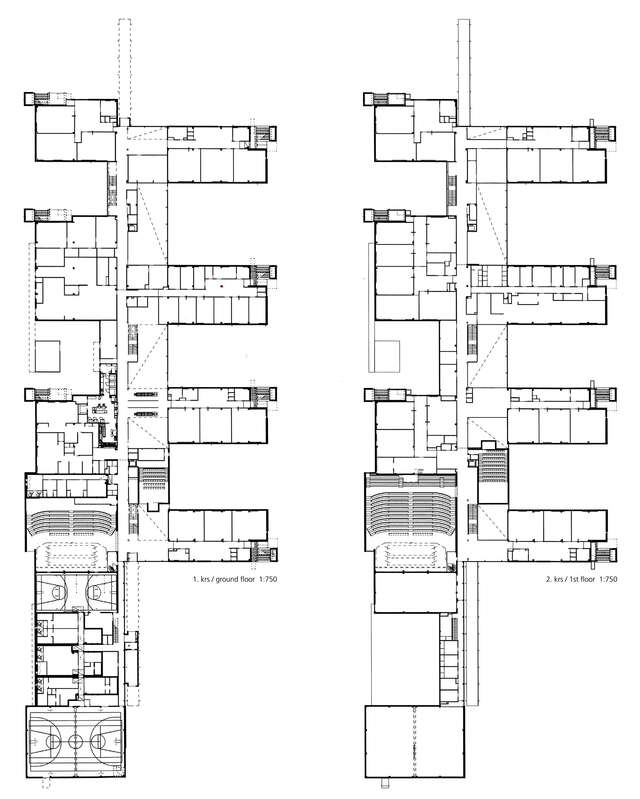Ground floor and 1st floor's floor plans