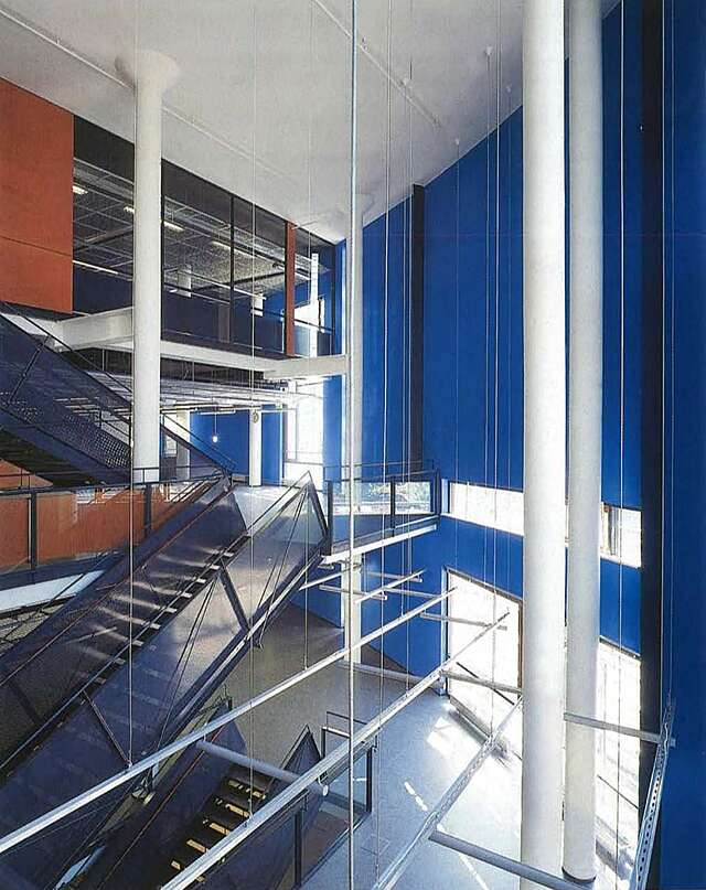 Terraced central hall