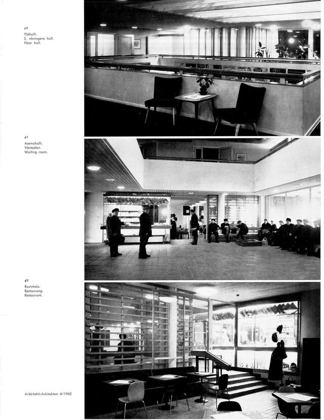 Interiors of a bus station