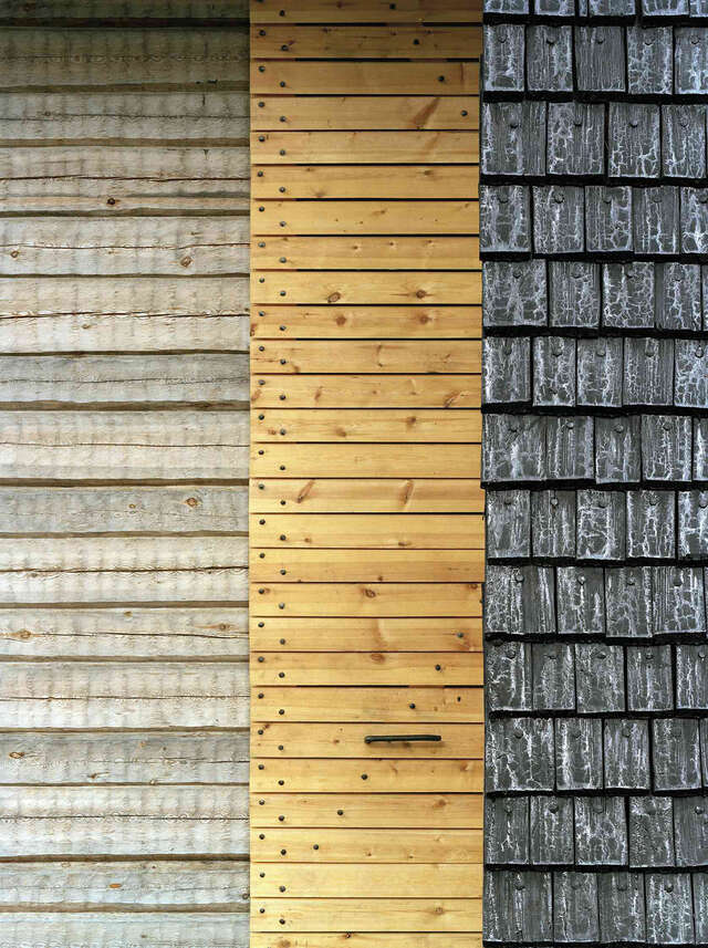 Detail of a wooden church