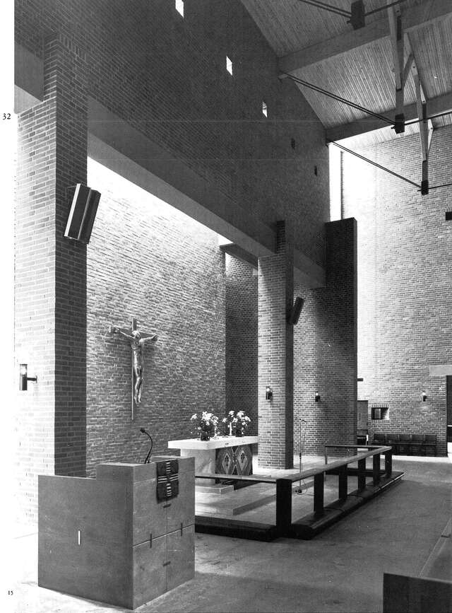 Assembly hall of a Modernist church