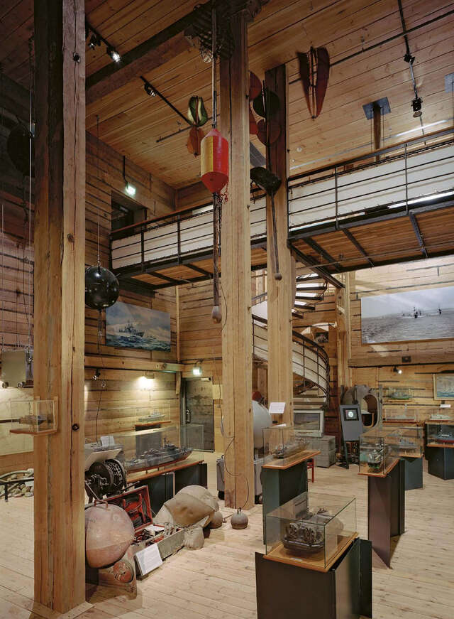 Interior of an exhibition space