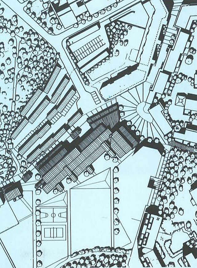 Site plan of Puustelli Multipurpose Centre in Helsinki