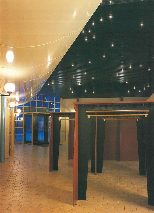 Foyer with coat racks