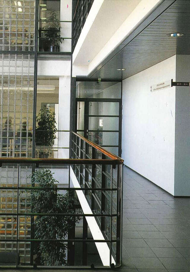 Entrance lobby of the government office building.