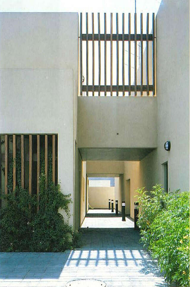 Service wing corridor of an embassy building.