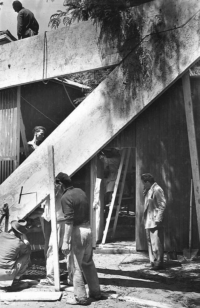 Construction site in 1956